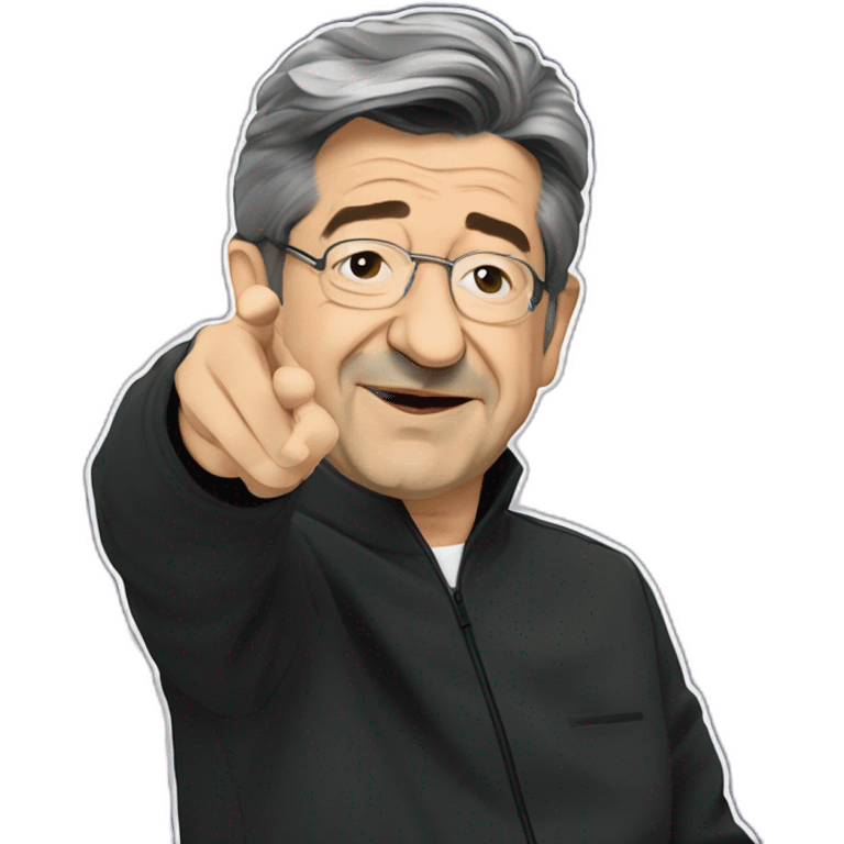 jean luc melenchon dab in space emoji