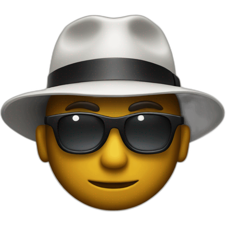 Mafia wearing a hat emoji