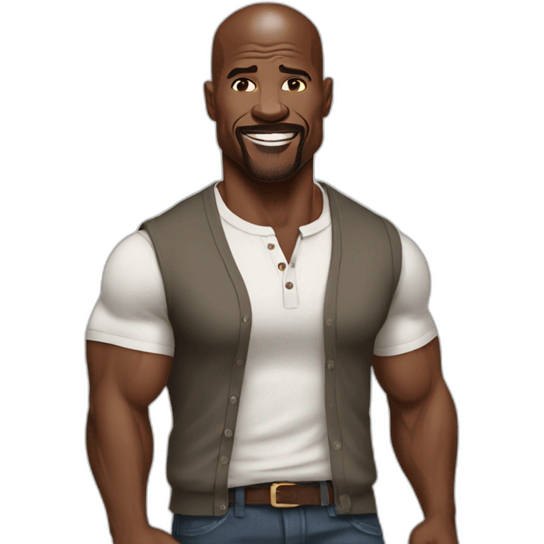 terry crews cartoon wearing henley emoji