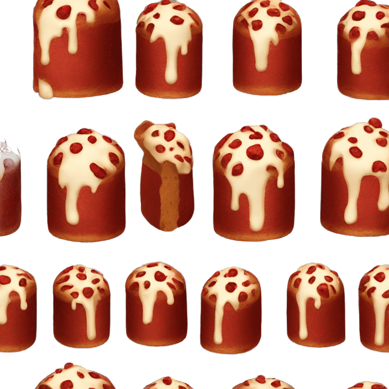 red velvet panettone dough emoji