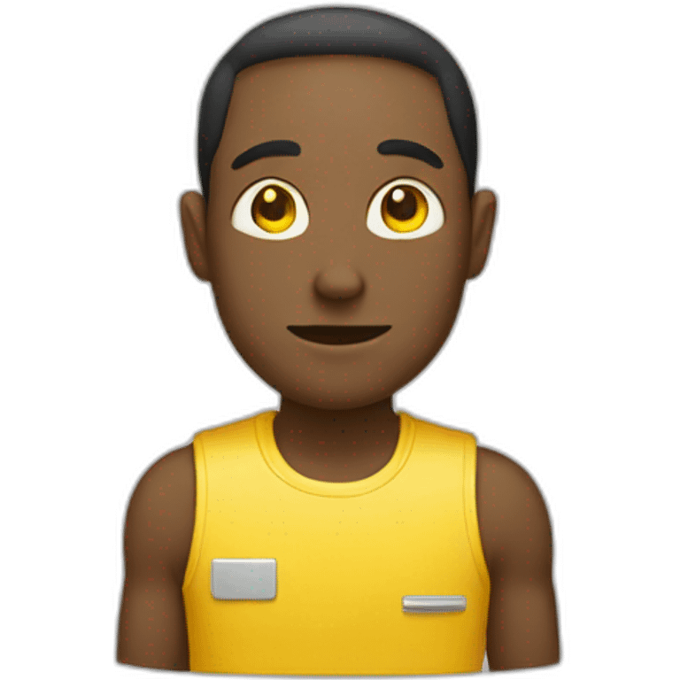 hardisk man yellow emoji color emoji