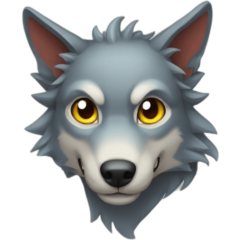 Dragon wolf emoji