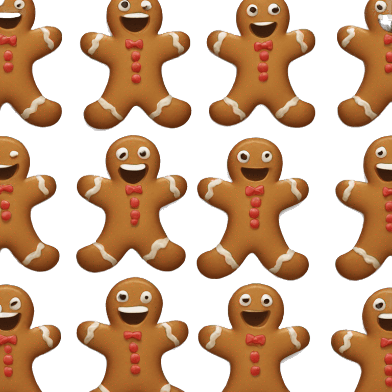 Gingerbread man emoji