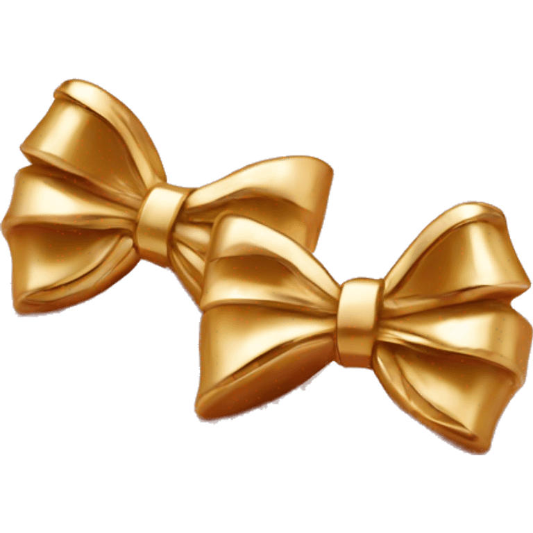 gold bow earrings emoji