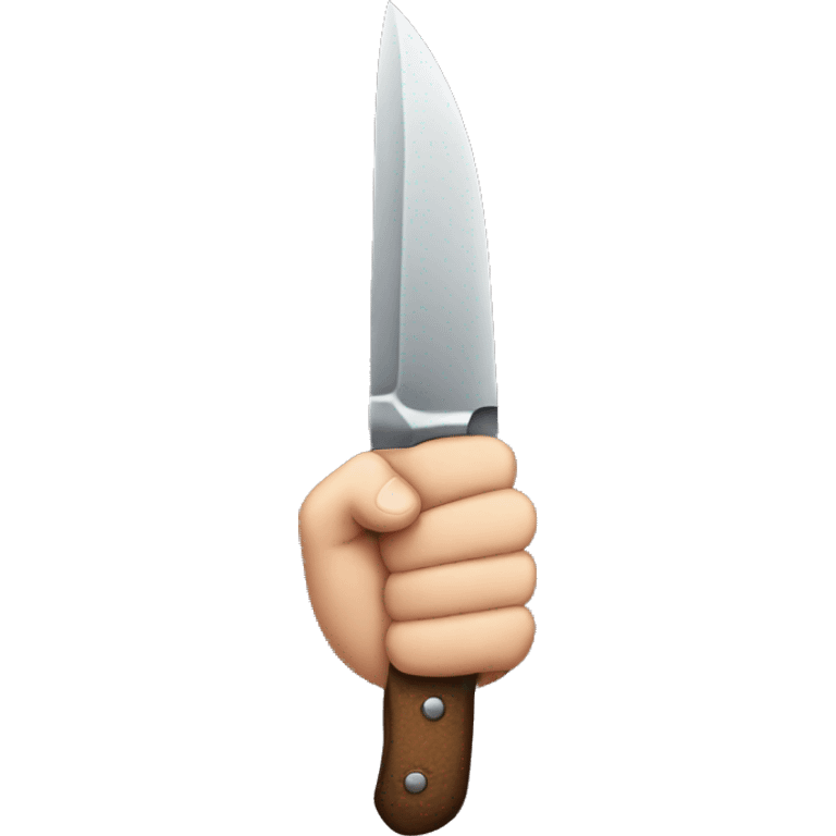 Knife hand emoji