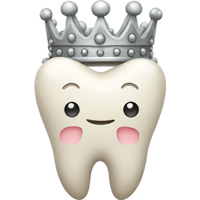 tooth with a crown  emoji