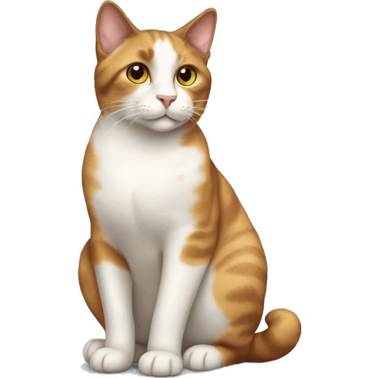 A pear shaped calico cat emoji emoji