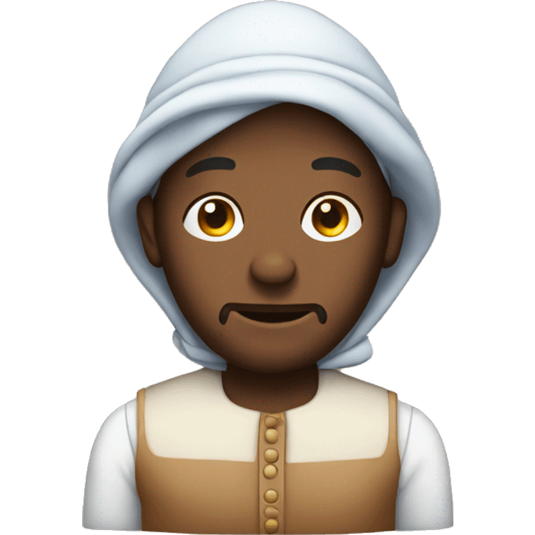 Man in bonnet bedtime emoji