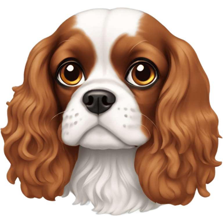 Dog Cavalier ￼ king Charles spaniel ￼ emoji