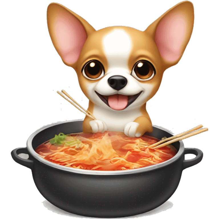 chiwawa eat hotpot emoji