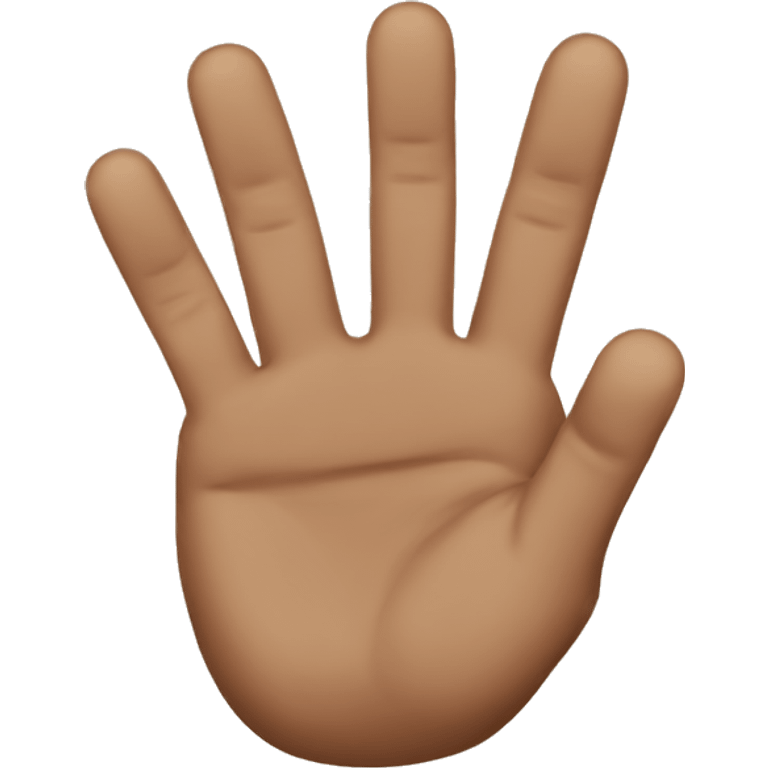 three fingers emoji