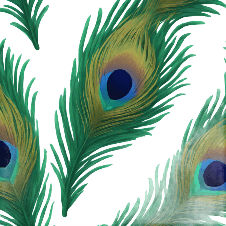 peacock feather  emoji