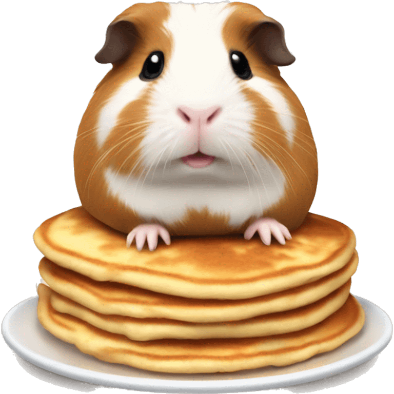 Guinea pig with pancakes emoji