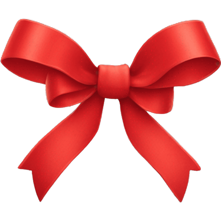 Red double bow ribbon  emoji