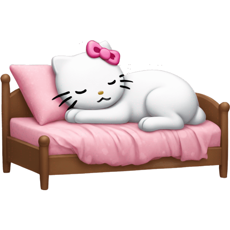 hello kitty sleeping emoji