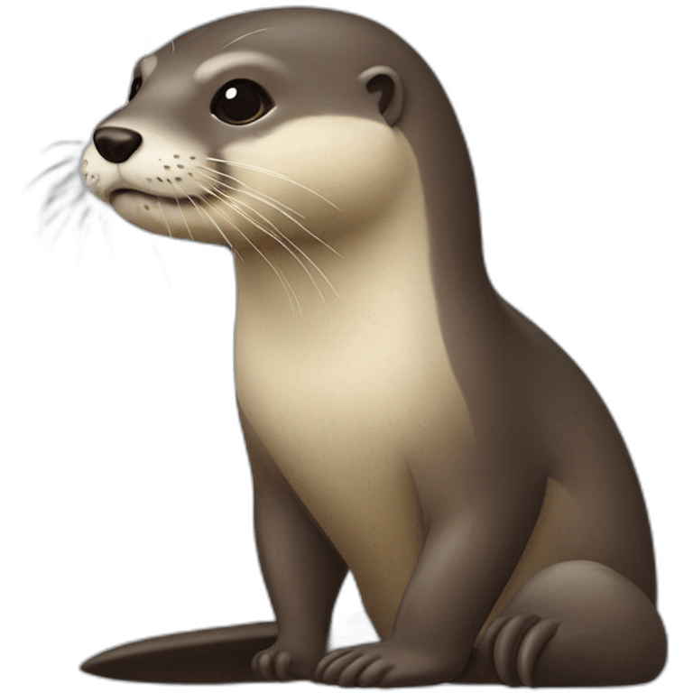 loutre avec trois sabre emoji