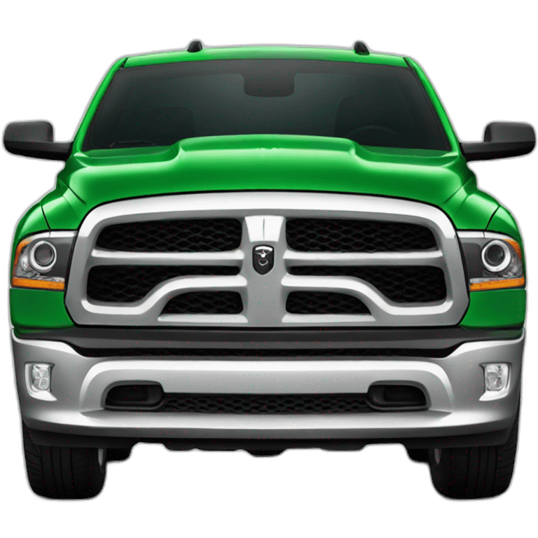 Green dodge ram emoji