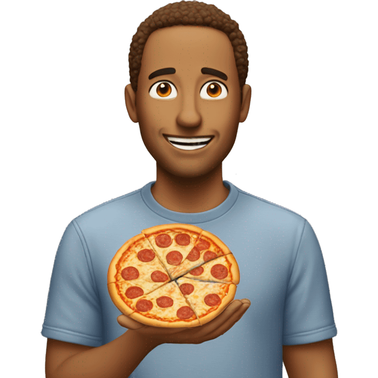 a guy named bob eating 2000 pizzas emoji