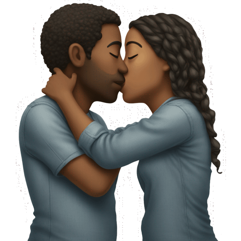 two people kissing emoji