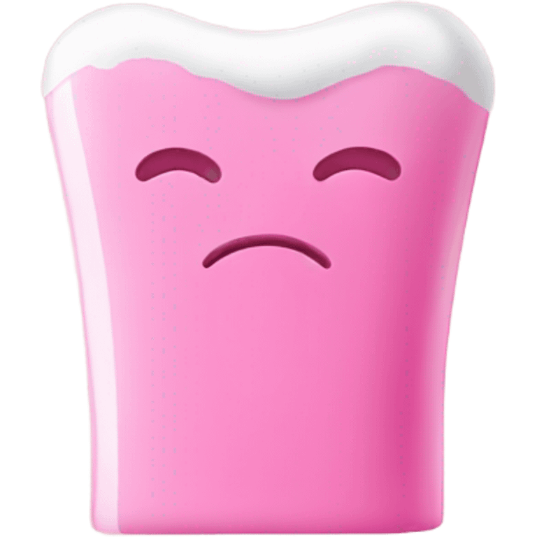 pink toothpaste emoji