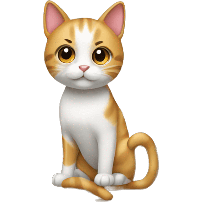 cute cat in a room emoji