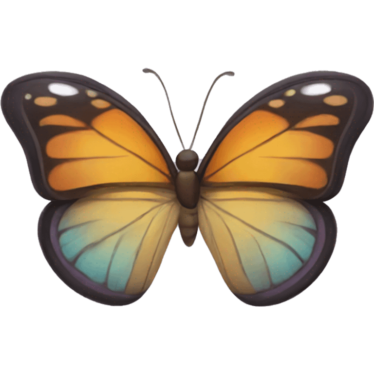 Butterfly with glasses emoji