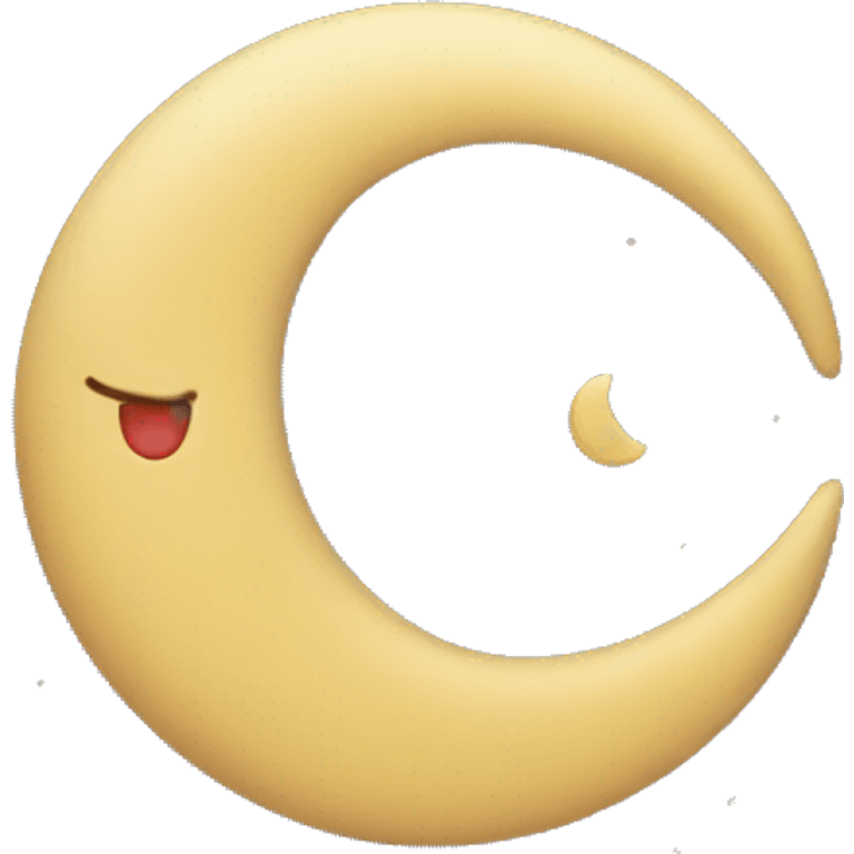 Heart with moon crescent emoji