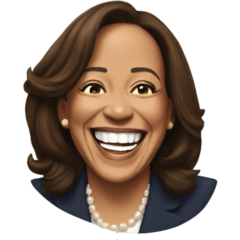 Kamala Harris laughing emoji