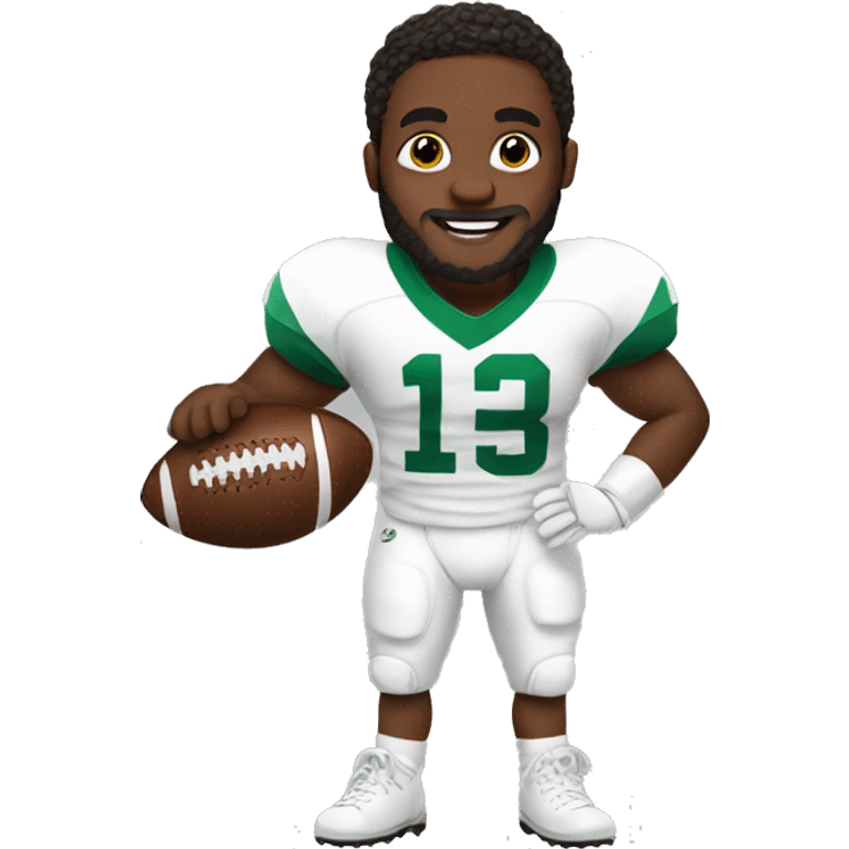 Ceedee Lamb holding a football emoji