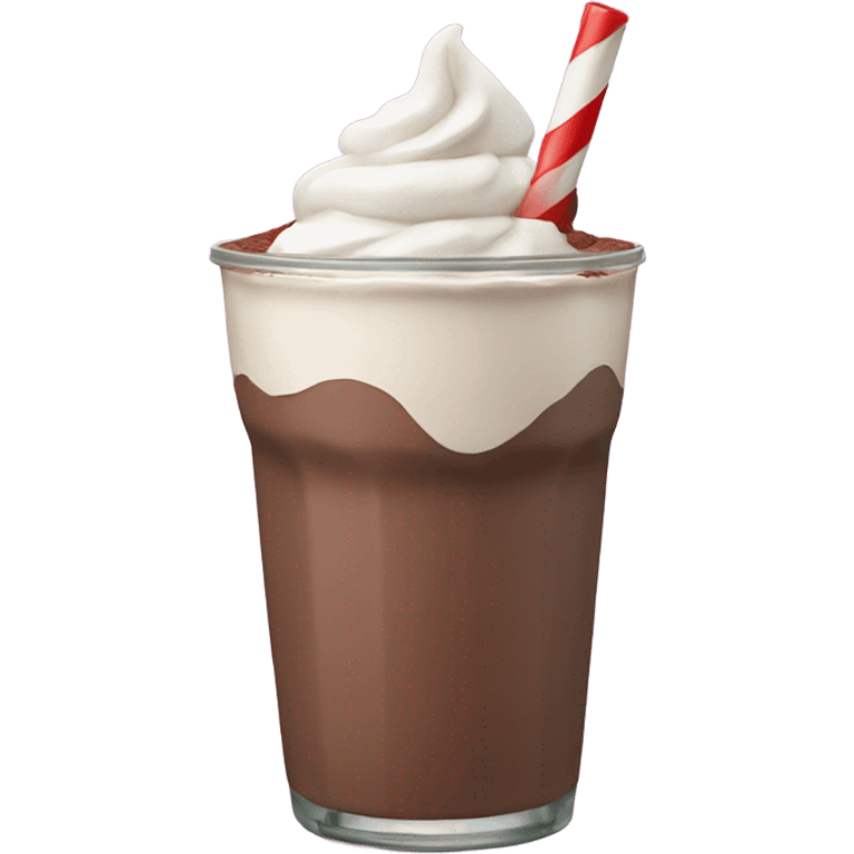 Chocolate milkshake emoji