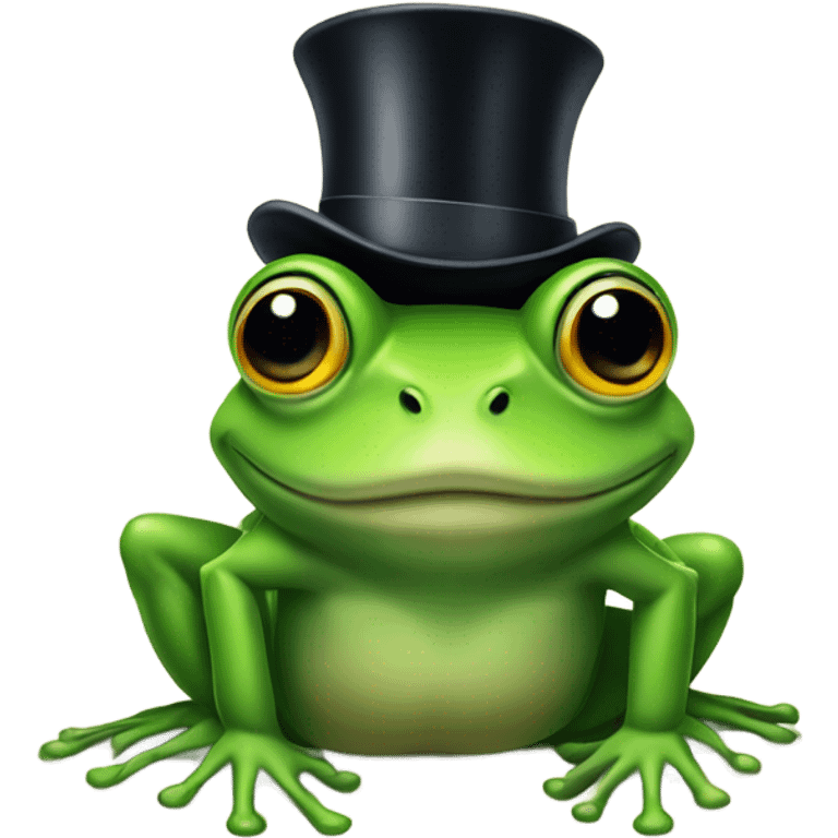 frog in top hat emoji