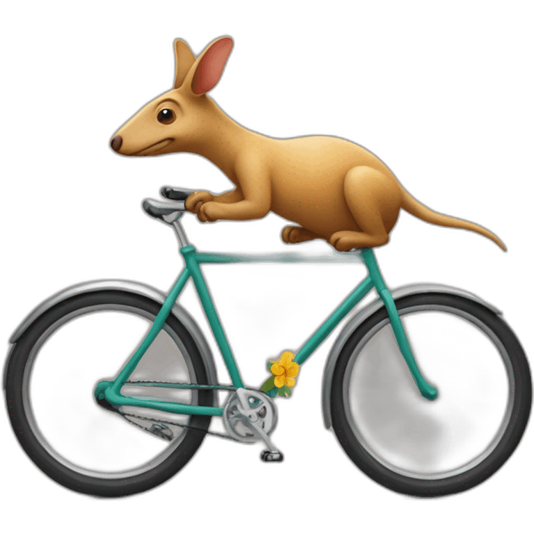 Aardvark on a bike emoji