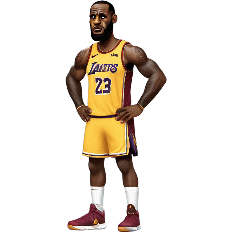 Lebron James injured emoji