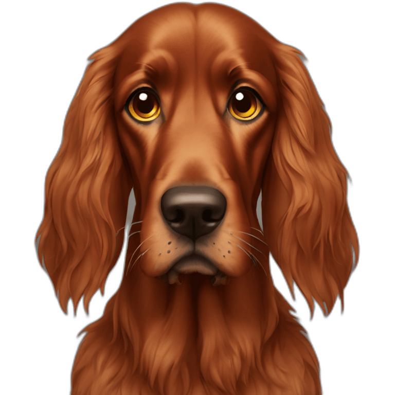 irish setter with tears in eyes emoji