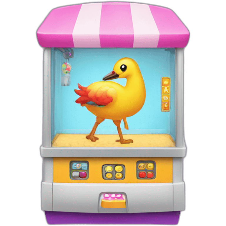 Crane game machine emoji