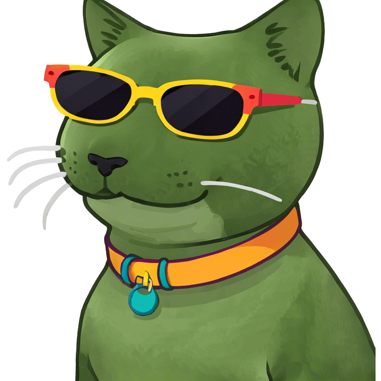 Cat with sunglasses emoji