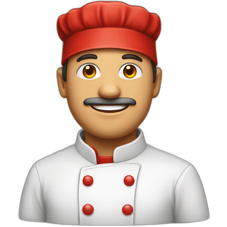 Chef with a red hat emoji