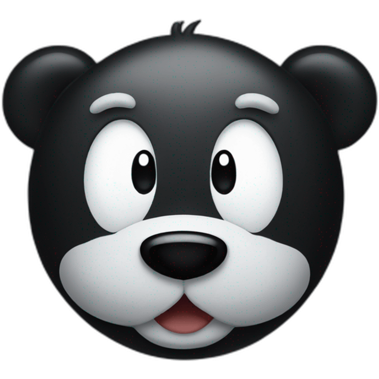 bear emoji wearing black mickey mouse ears emoji