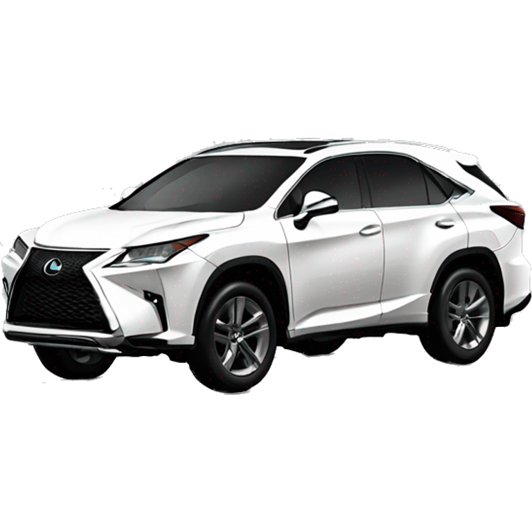 White Lexus crossover emoji