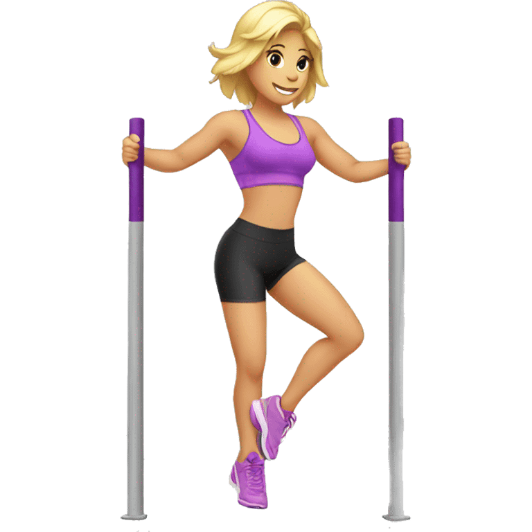 Pole fitness emoji