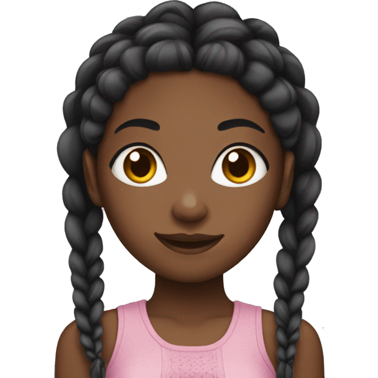 Black girls with braids emoji