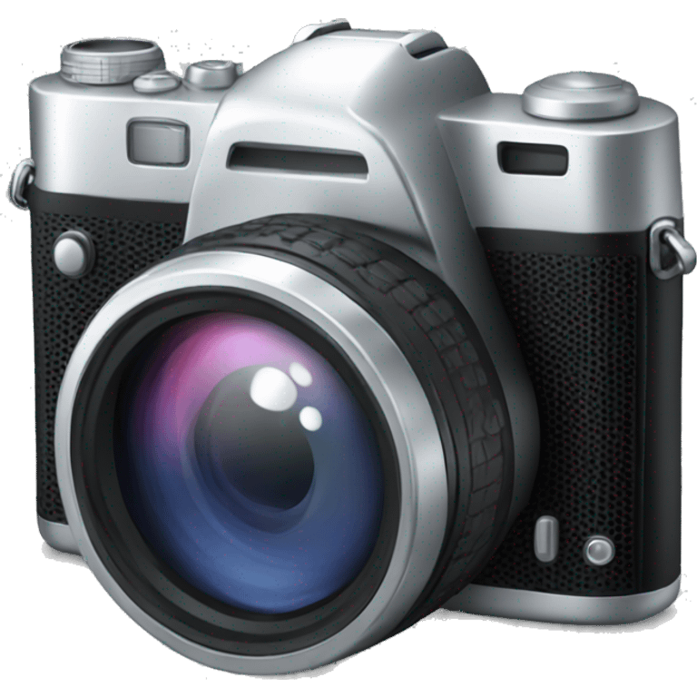 Silver digital camera emoji