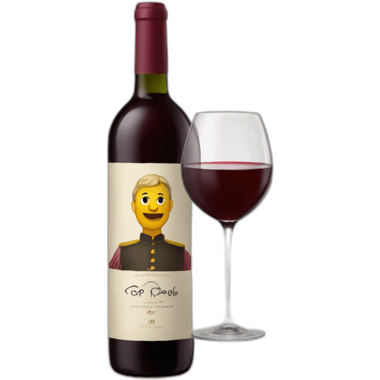 Rama roble copa botella vino emoji