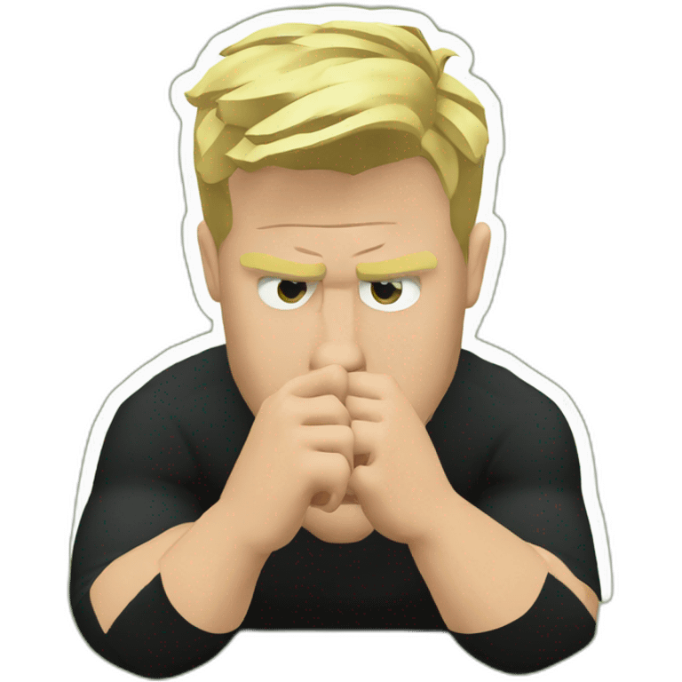 Eddie Howe biting nails emoji