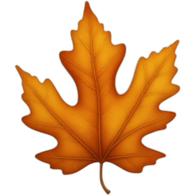 autumn leaf emoji