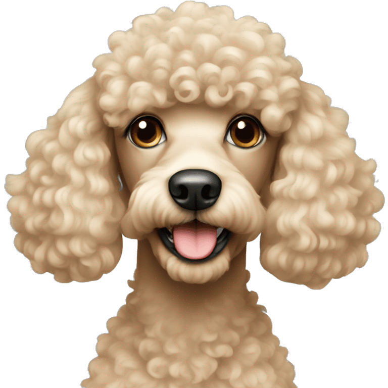 Beige poodle  emoji