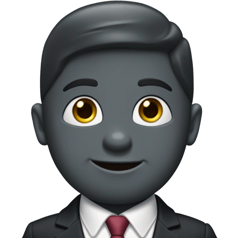 thomas the tank engine wearing a suit emoji