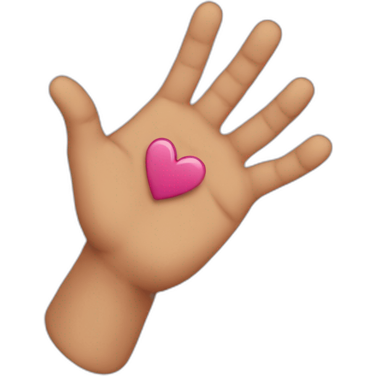 Corazon con la mano emoji