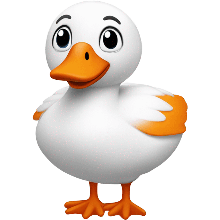 children's toy white goose emoji