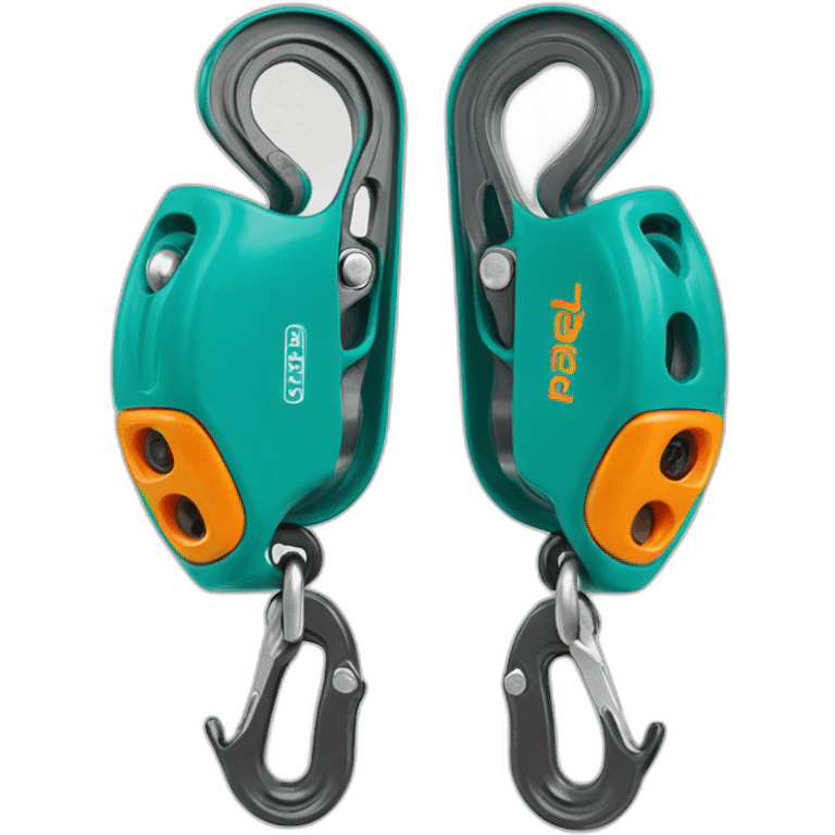 teal Petzl grigri emoji